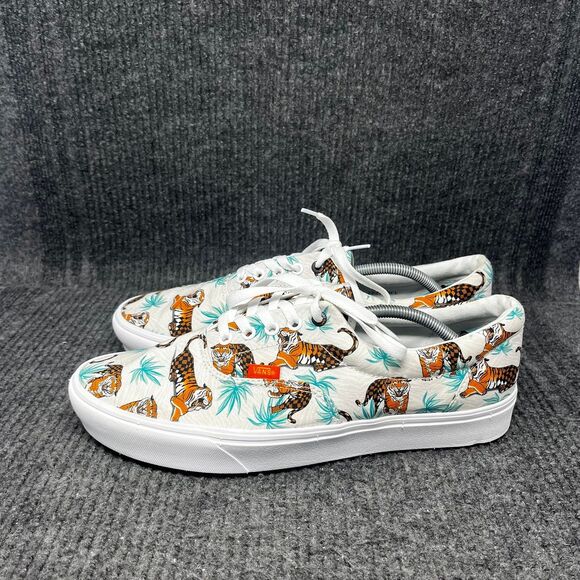NEW VANS Discovery Project Cat Comfycush ERA Tiger Palm Leaf Print Shoes Mens 13 - Picture 3 of 8